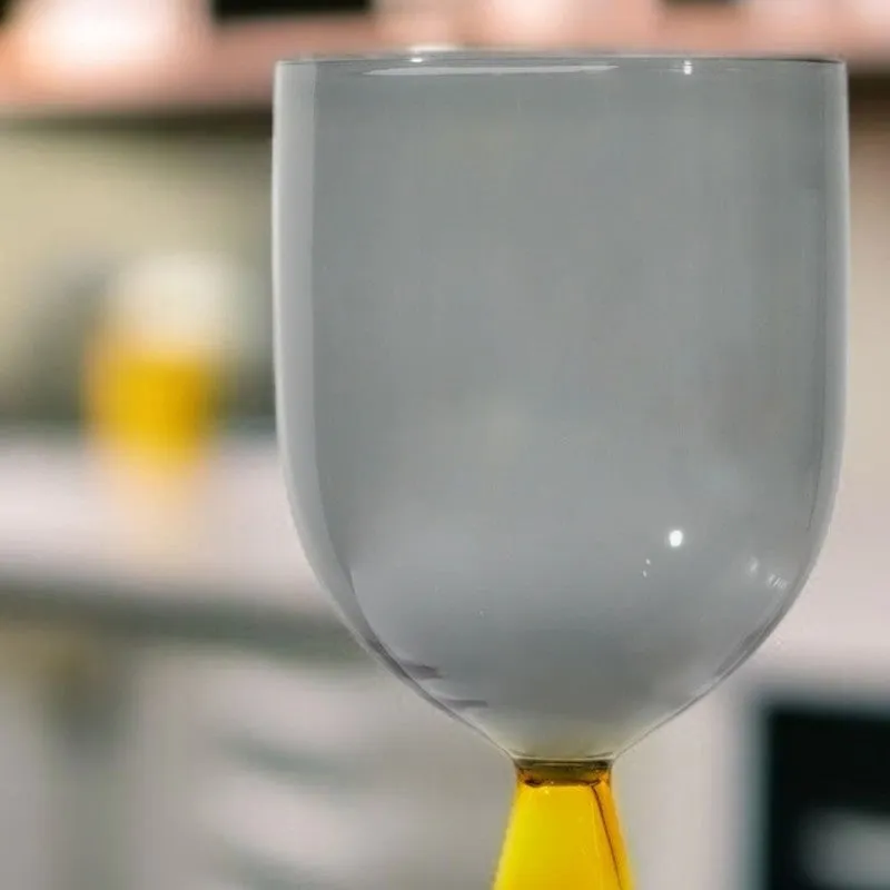 Golden Stem Goblet Glass(280 mL) - Set Of Two media 3