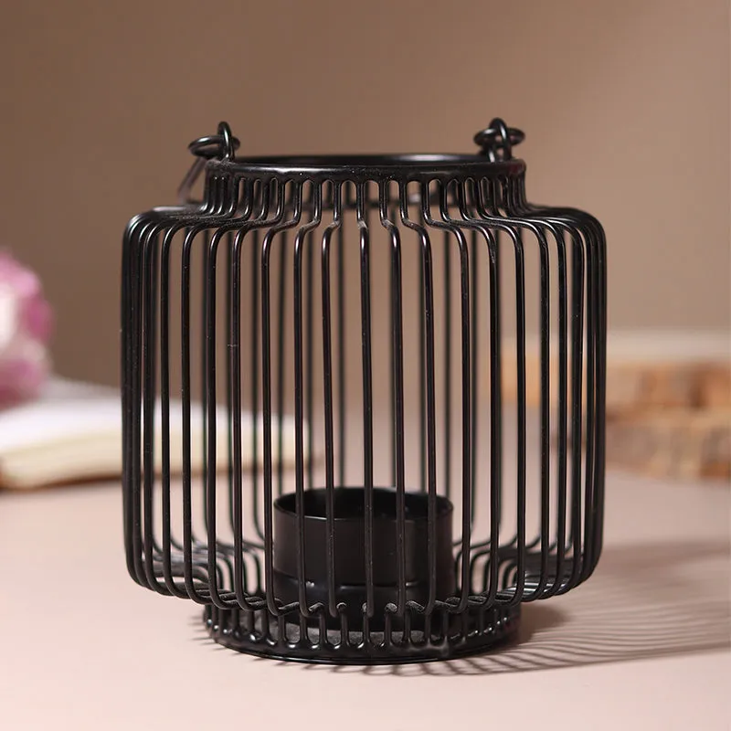 Nebula Tealight Candle Holder - Black media 1