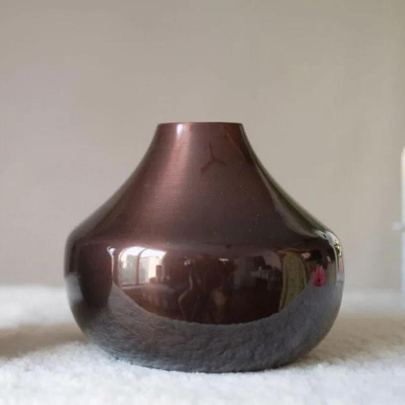 Uleva Metal Vase - Antique Copper media 4