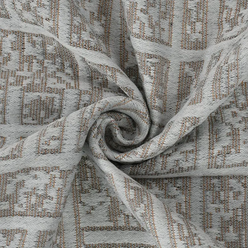 Velvra Abstract Cotton Throws - Grey media 5