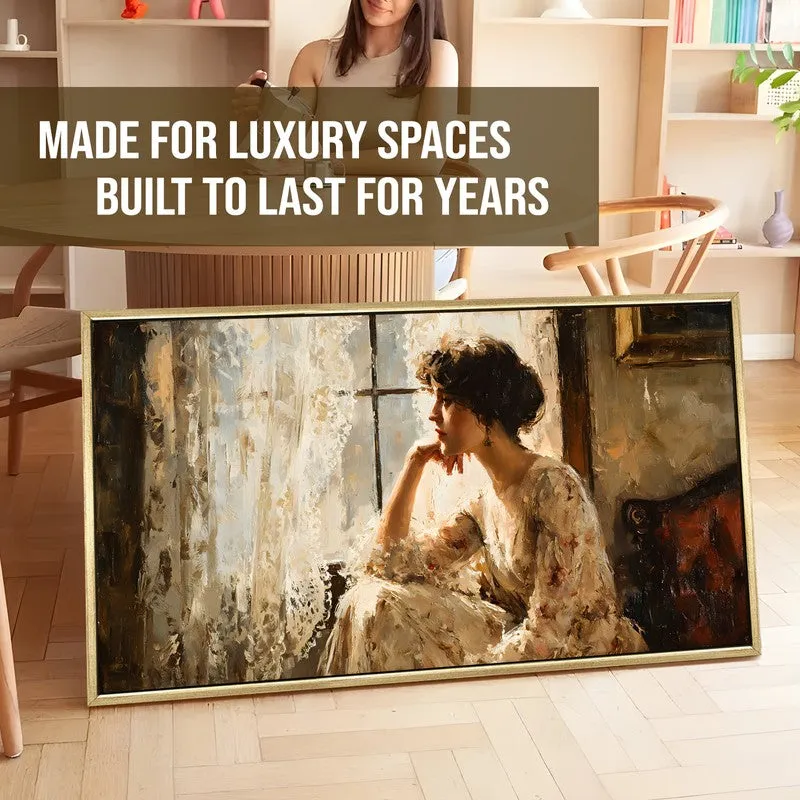 Fragile Calm Canvas Wall Painting With Frame media 5