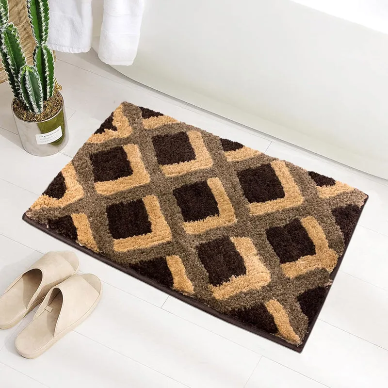 Soft Treads Microfiber Bath Mat - Brown media 3