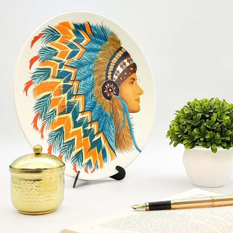 Dauntless Red Indian Decorative Plate
