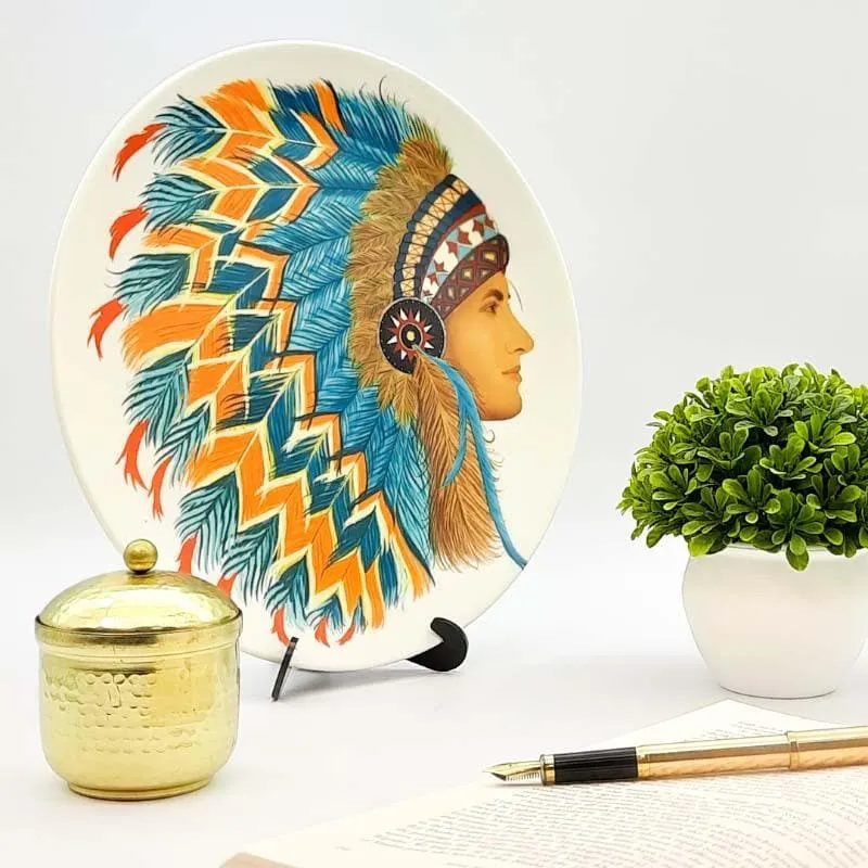 Dauntless Red Indian Decorative Plate media 1