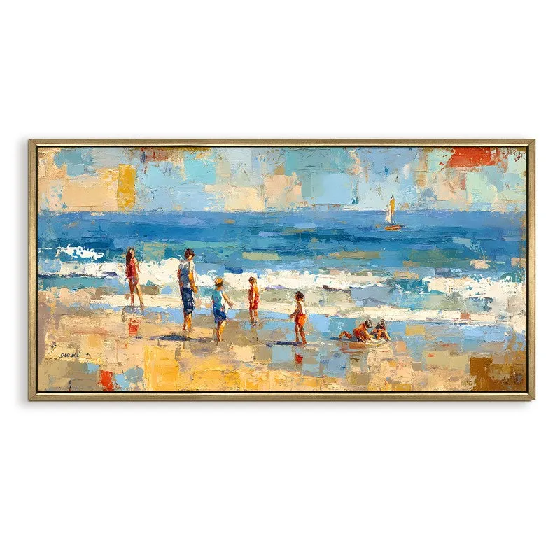 Summer Glow Canvas Wall Painting With Frame media 3