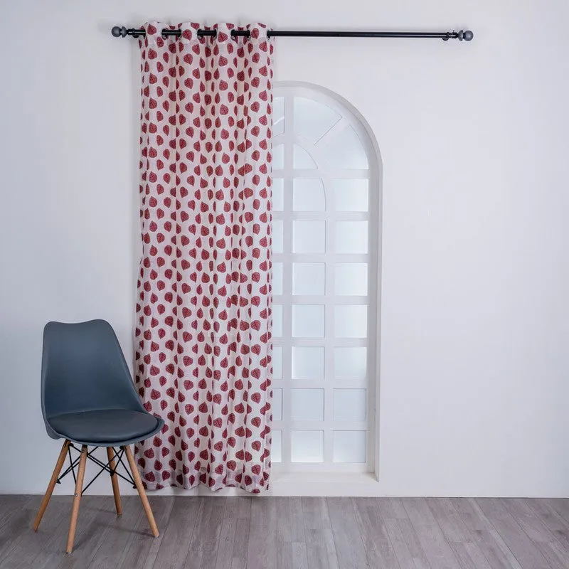 Zyflora Elegant Floral Curtain - Set Of Two media 4