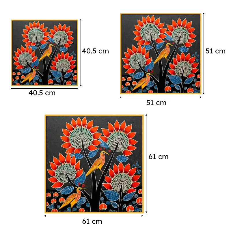 Flowers Of Trance Canvas Wall Art With Frame media 6