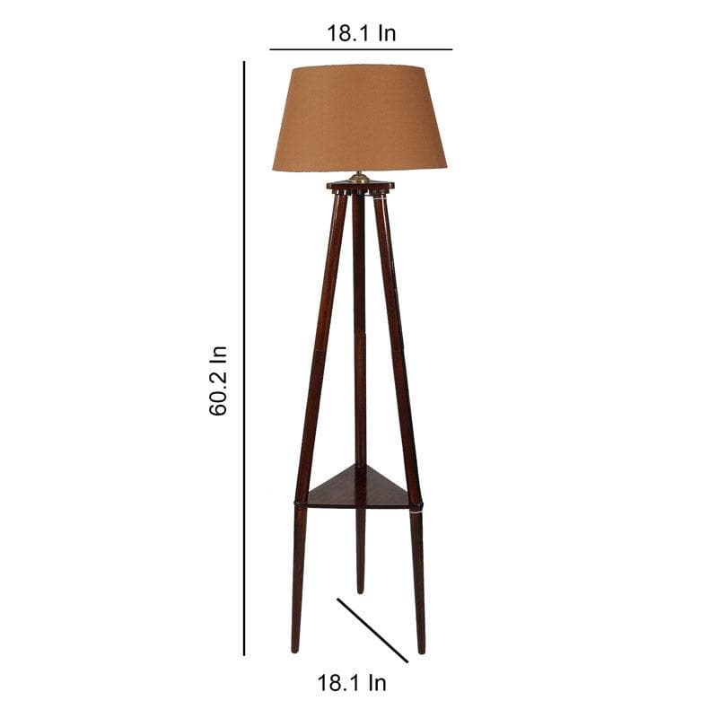Eartha Bariso Floor Lamp With Shelf media 5