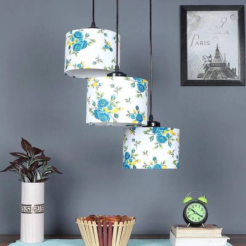 Lumera Drift Metal Ceiling Lamp - White & Blue media 3