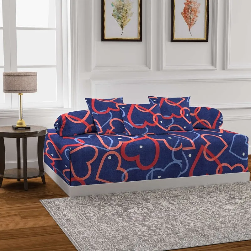 Relique Printed Diwan Set - Six Piece Set media 3