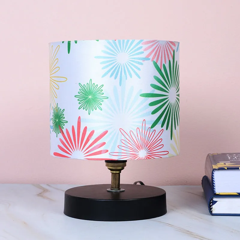 Hikari Loop Printed Iron Table Lamp - Multicolor media 2