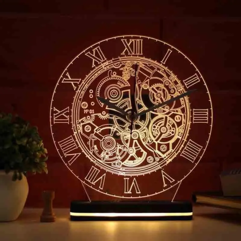 Horologist Acrylic Table Lamp - Transparent media 1