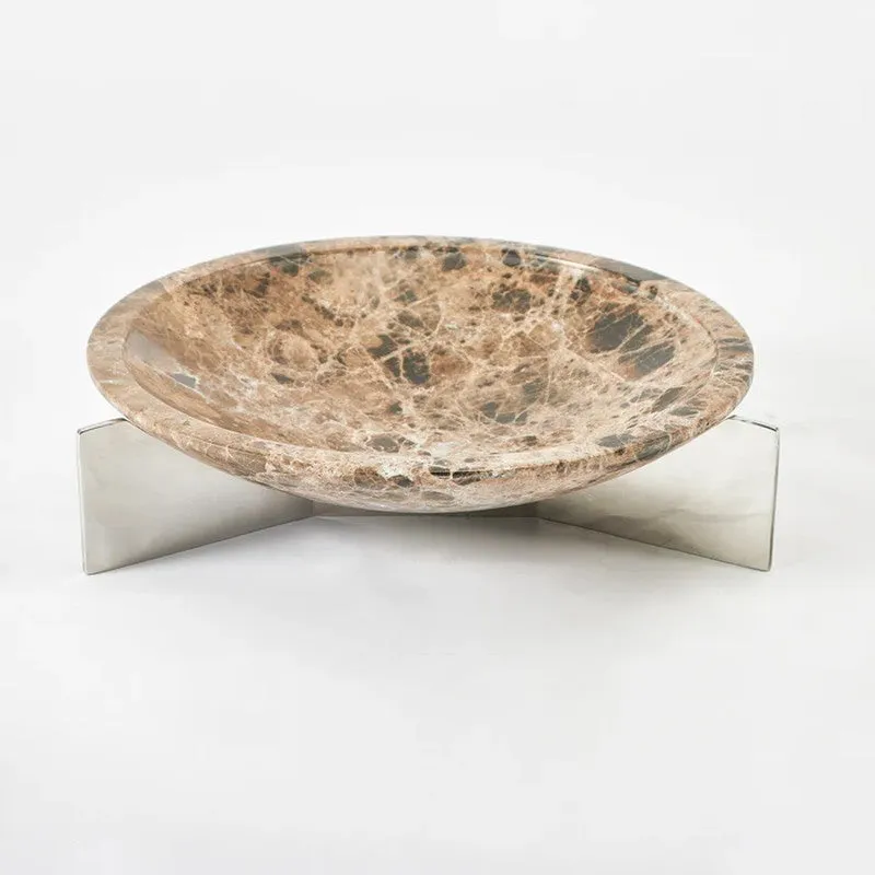 Terra Edge Marble Platter - Brown media 3