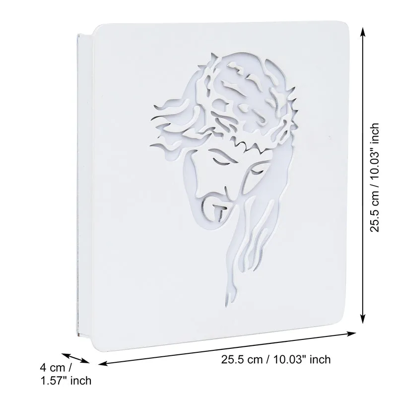 Jesus Christ LED Wooden Wall Lamp media 6