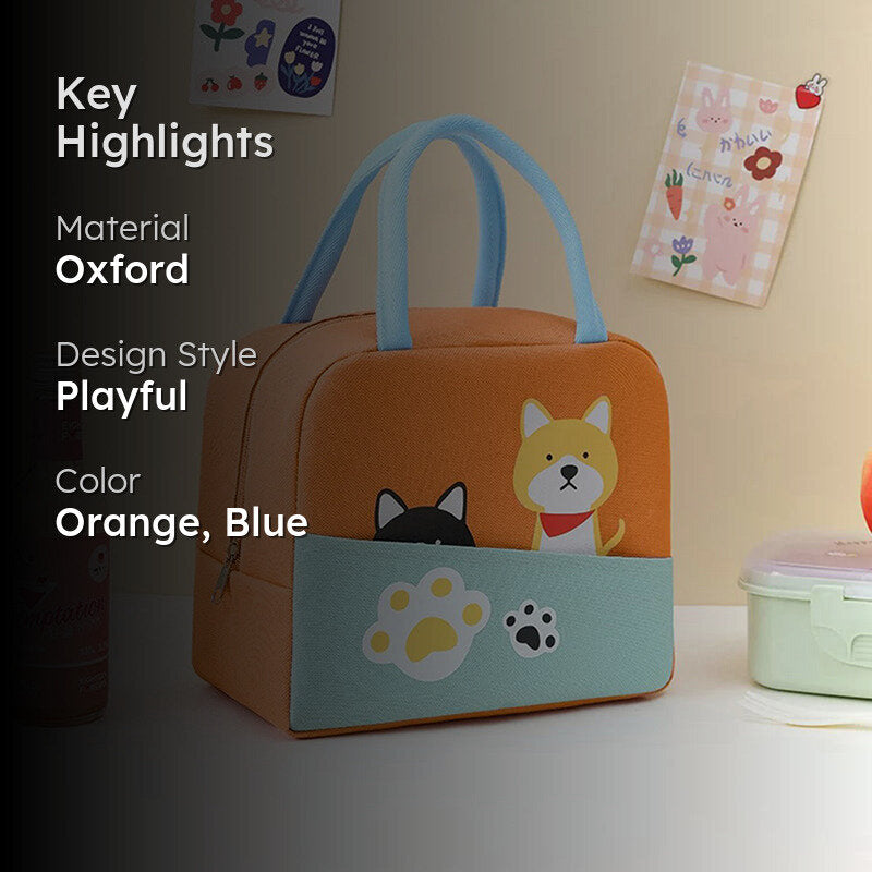 Peek-a-Meow Oxford Lunch Bag media 2