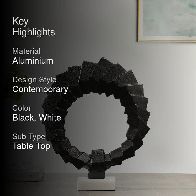 Shadow Wheel Aluminium Showpiece - Black media 2