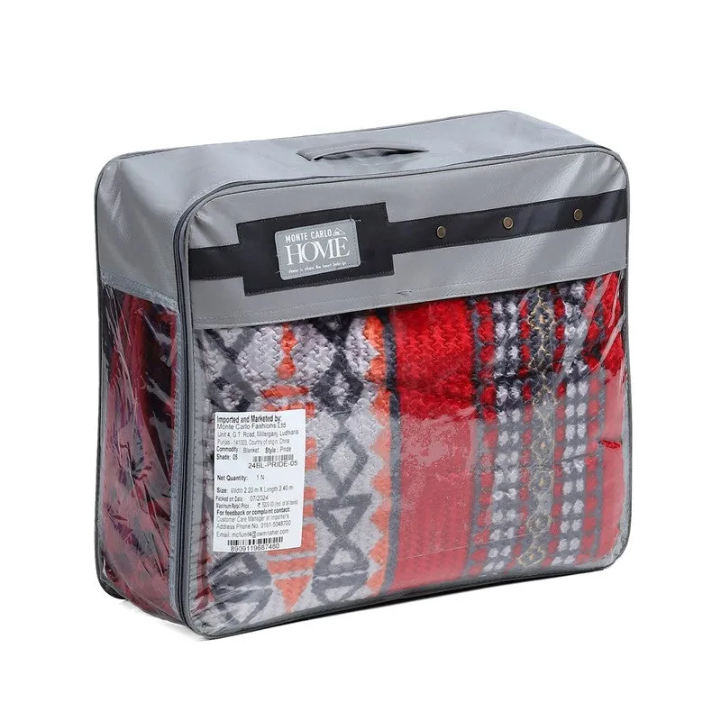 Monte Carlo Crimson Harmony Blanket - 757 GSM media 7