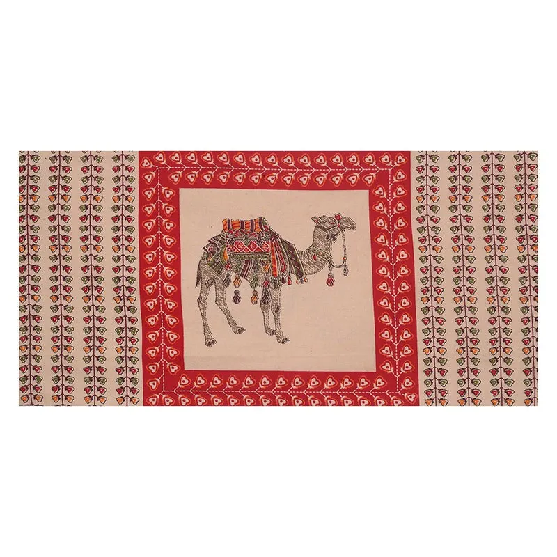 Ankaari Ethnic Cotton Diwan Set (Peach) - Six Piece Set media 5