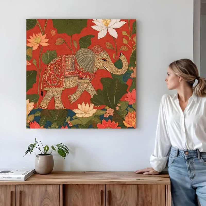 Cultural Gajraj Canvas Wall Art media 4