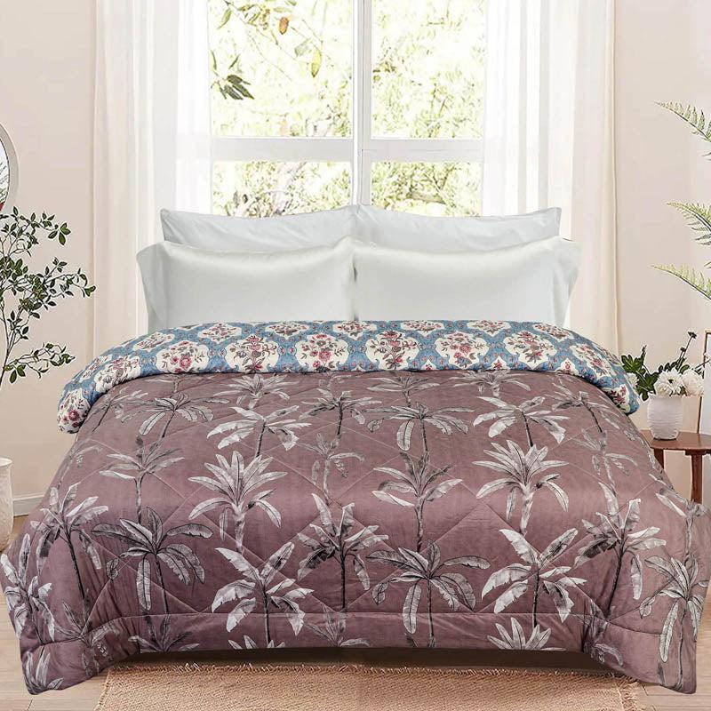 Seine Floral Cotton Reversible Comforter - 220 GSM media 3