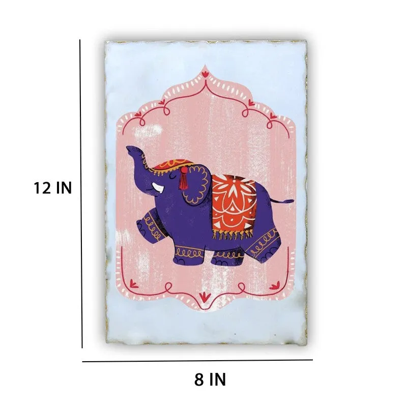 Rajwadi Hathi Marble Wall Art - 8 Inches media 5