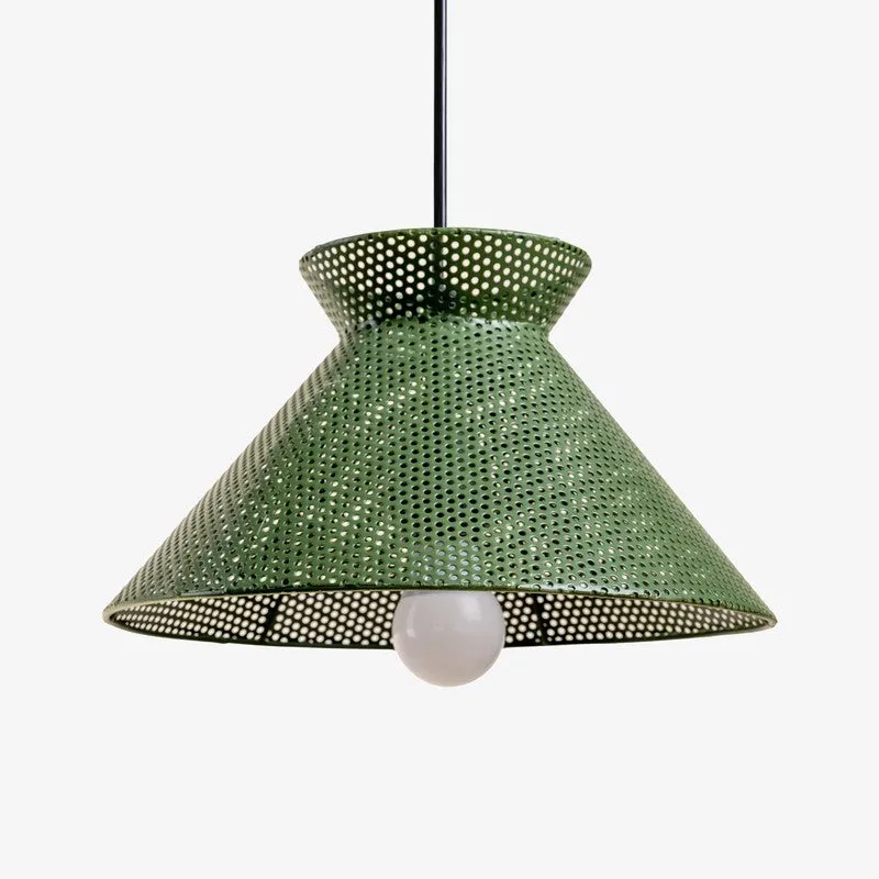 Orange Tree Jules Raffiia Ceiling Lamp - Green media 4