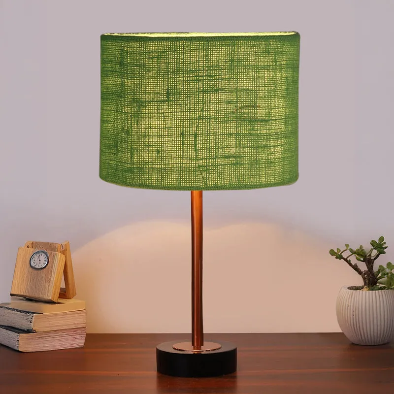 Sienna I Rodin Wooden Table Lamp - Green,Copper,Black media 2