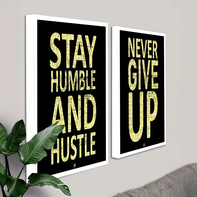 Humble & Hustle Wall Art - Set Of Two media 4
