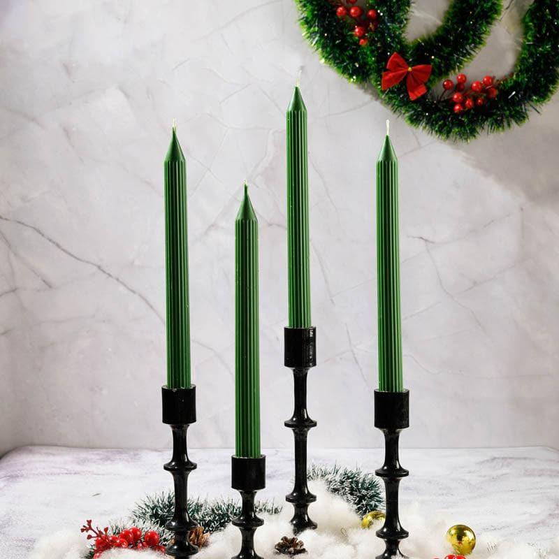 Set of 4 Guidance Taper Candles - Mahogany Shea Scented image 4