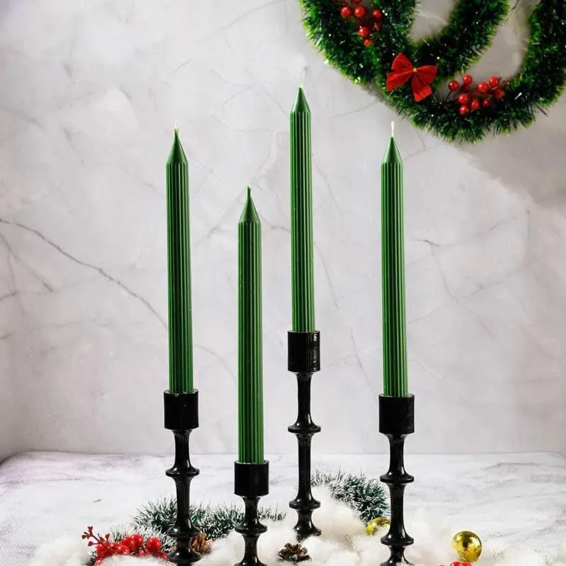 Set of 4 Guidance Taper Candles - Mahogany Shea Scented media 4