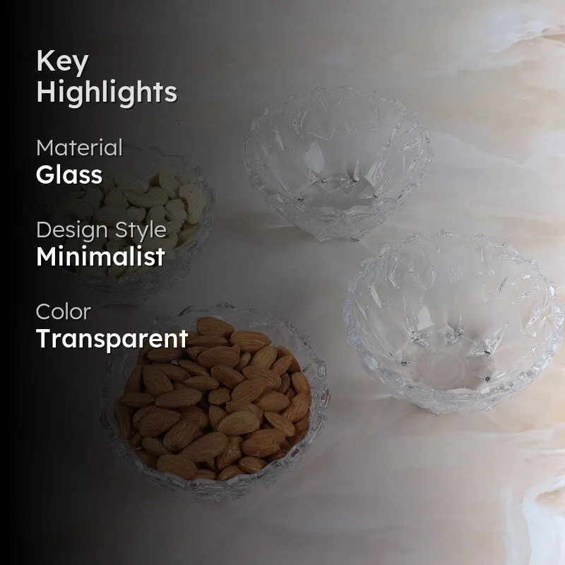 Drystan Glass Dessert Bowl (200 ML) - Set Of Four media 2