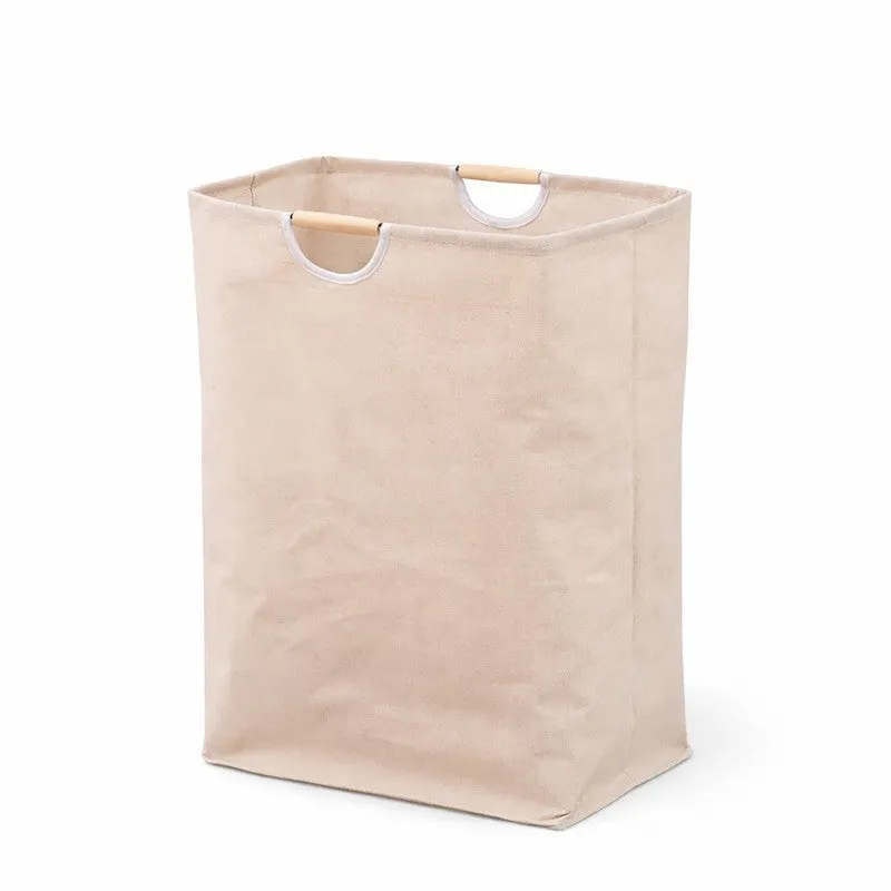 Soft Stack Laundry Basket - Beige\ media 3