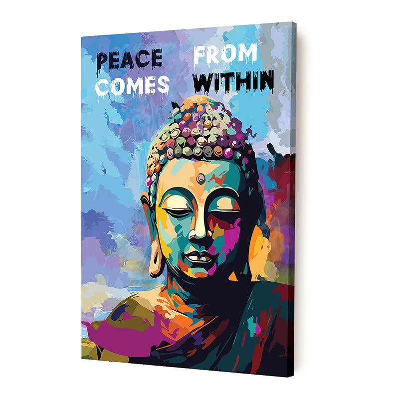 Buddha Space Canvas Wall Painting media 3