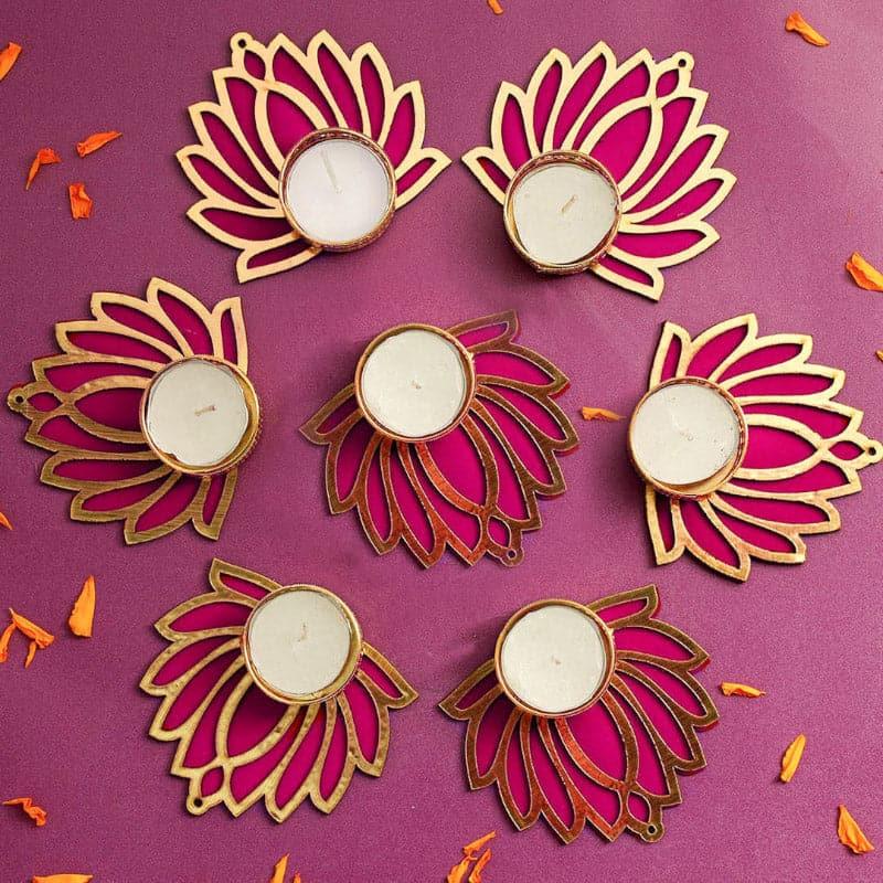 Kamal Kaantha Tealight Candle Holder - Set Of Seven