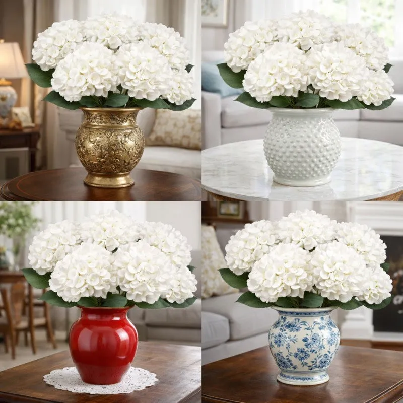 Spring Blossom Artificial Hydrangea Flower - Set Of Four media 3