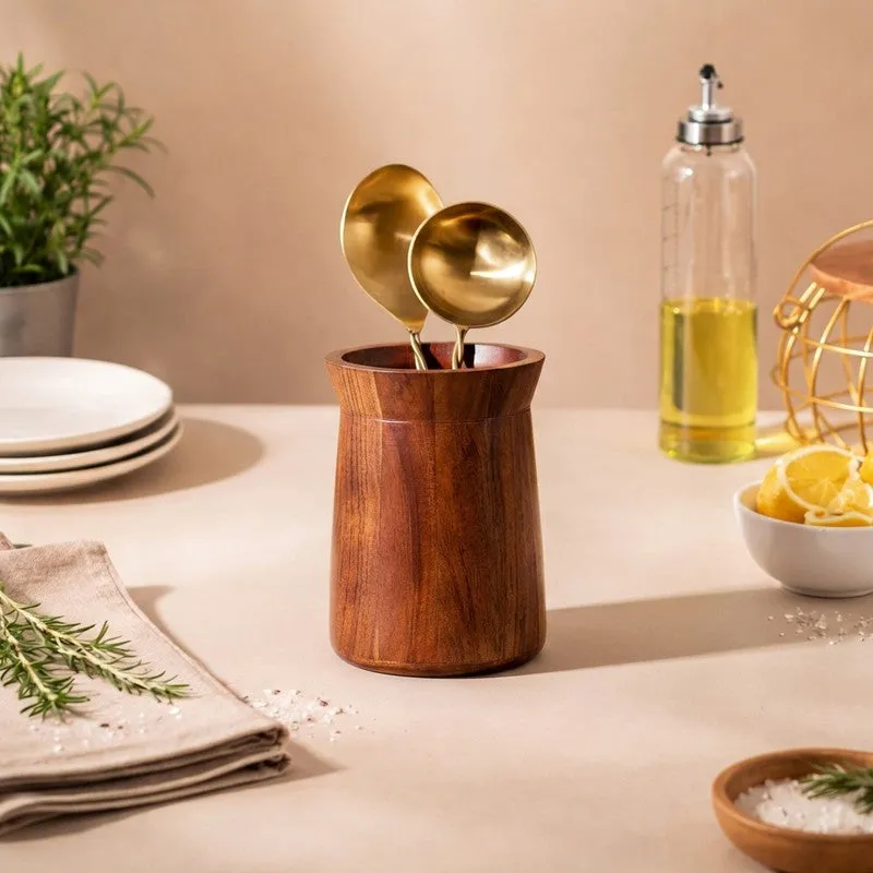 Rustiq Wooden Cutlery Holder media 1