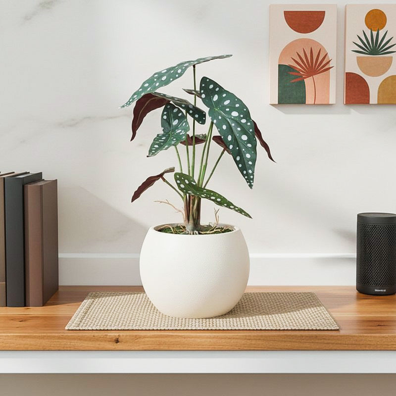 Botanic Bliss Artificial Plant With Black Plastic Pot
