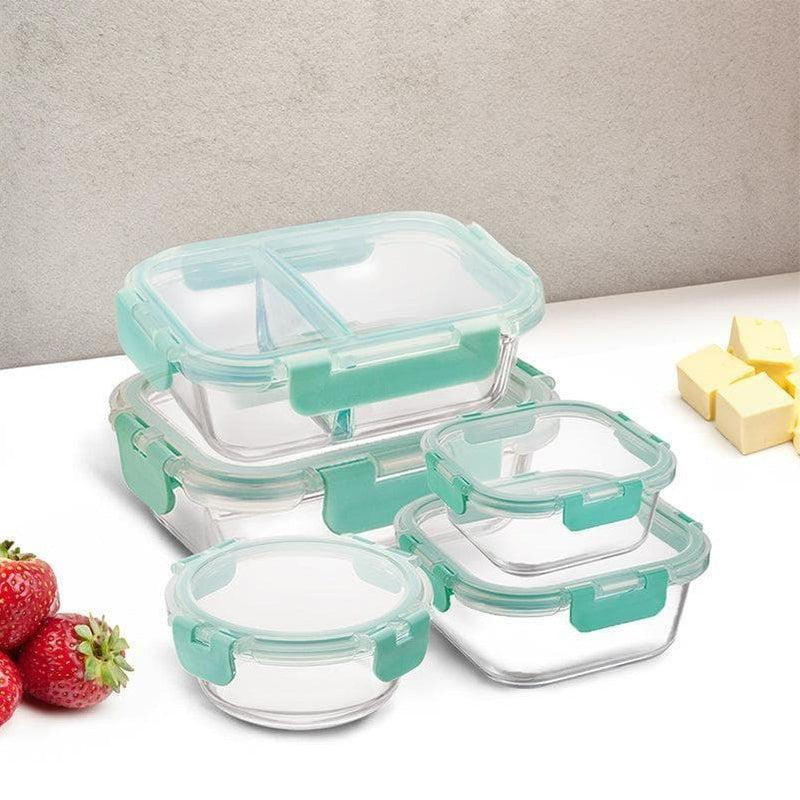 Crusade Glass Container (310, 390, 520, 580 & 640 ML) - Set Of Five media 3