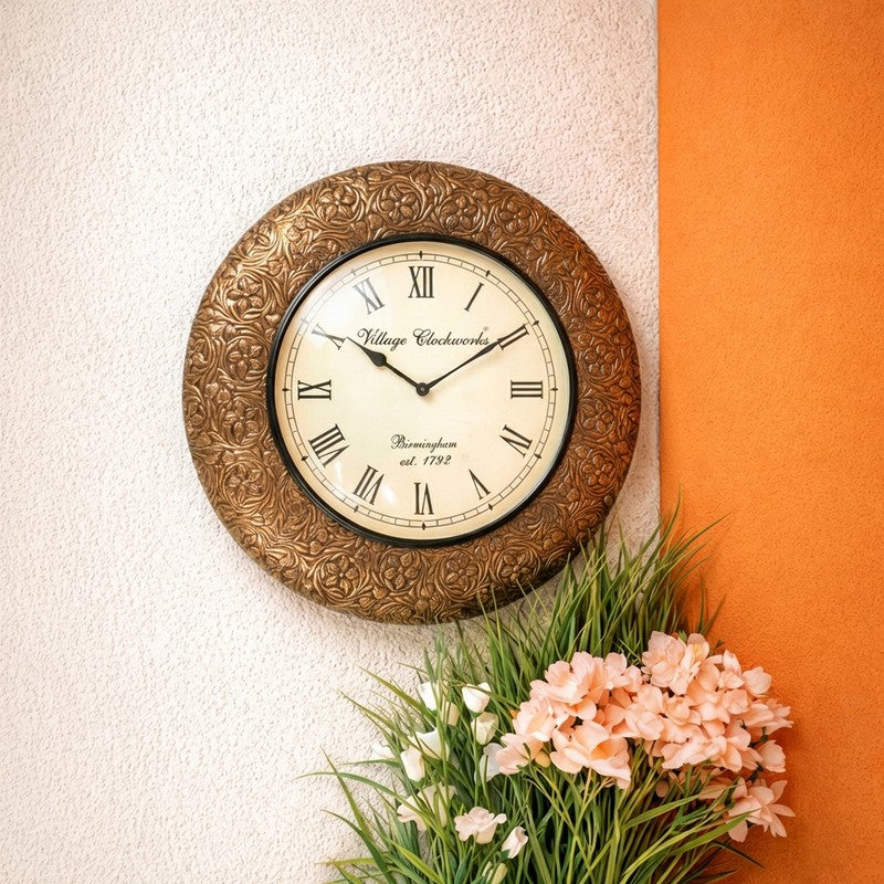 Timeless Harmony Circle Wooden Wall Clock