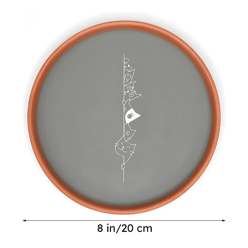 Peek-a-meow Terracotta Wall Plate media 6
