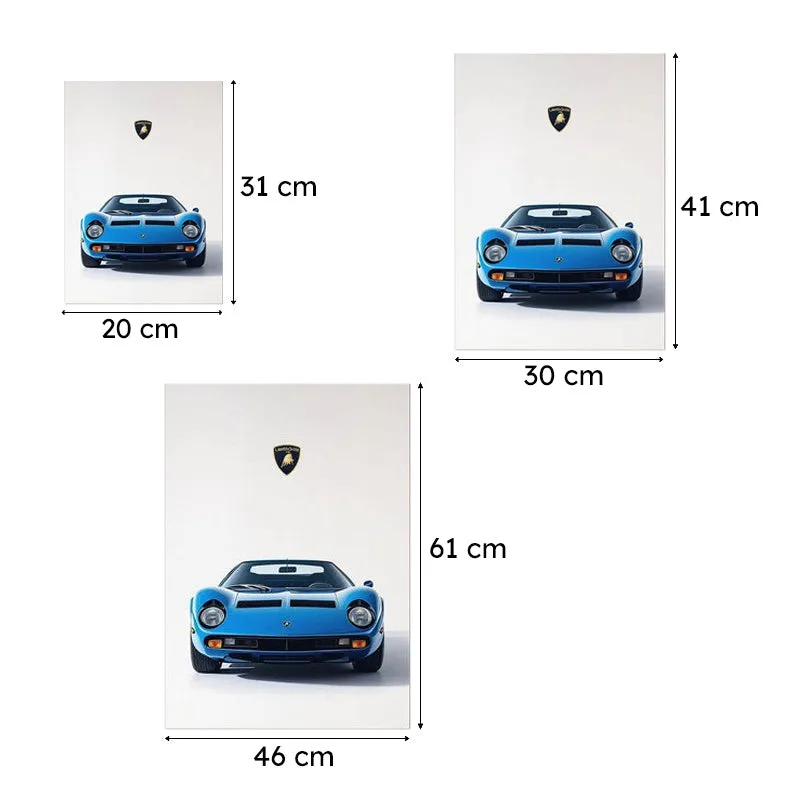 Lamborghini Blue Thunder Wall Poster media 10