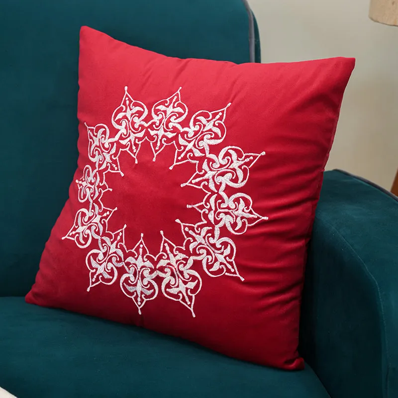 Terra Threads Embroidered Cushion Cover media 1