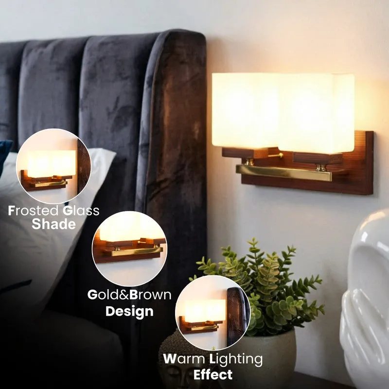 Chyra Duo Wooden Wall Lamp media 6