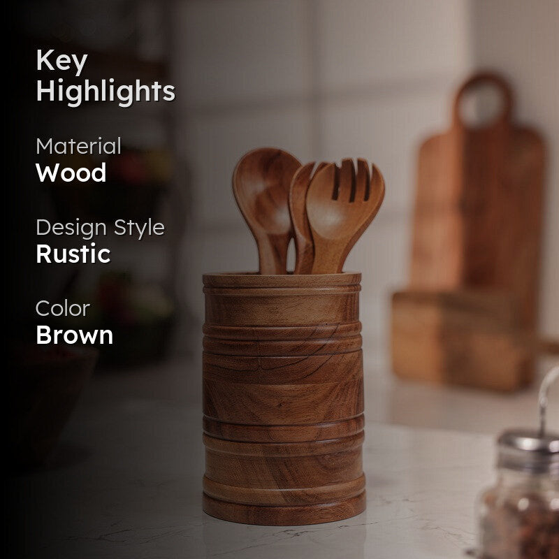GrainSpire Wooden Cutlery Stand media 2