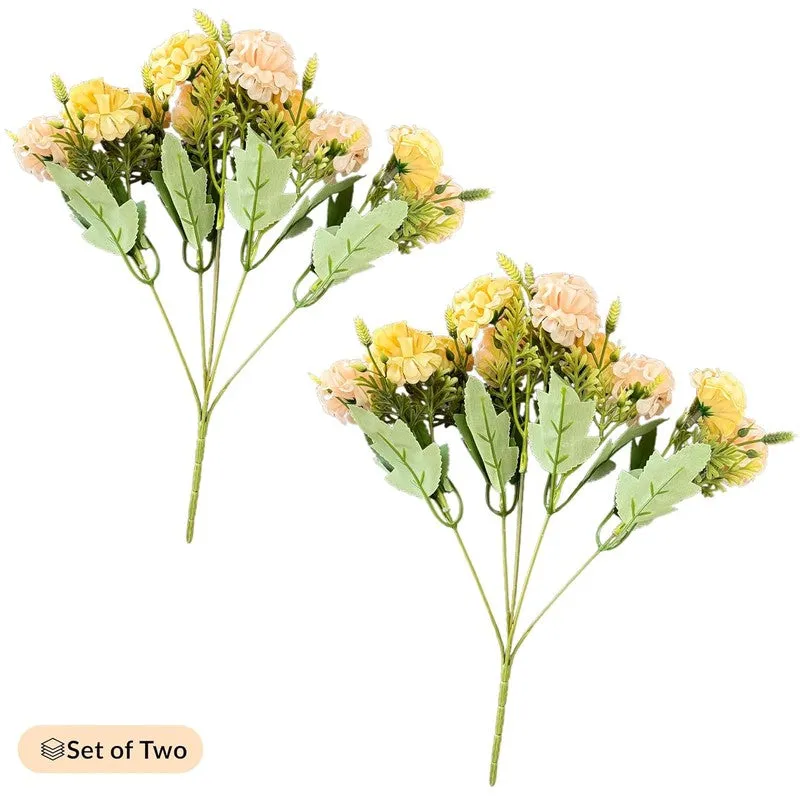 Bloom Hydrangea Artificial Flowers (Yellow) - Set Of Two media 7