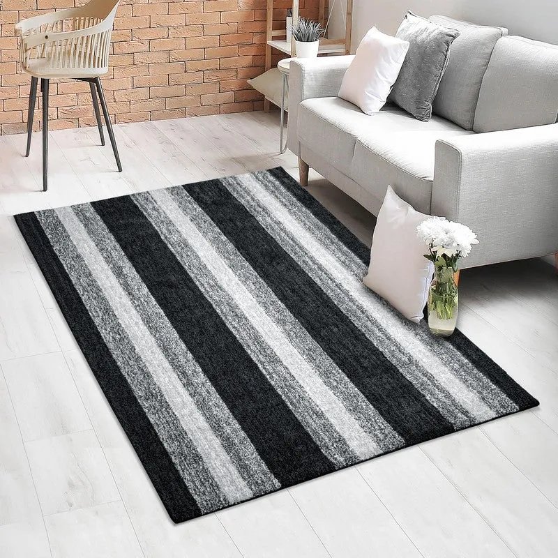 Line Tuft Anti Slip Carpet - Black media 4