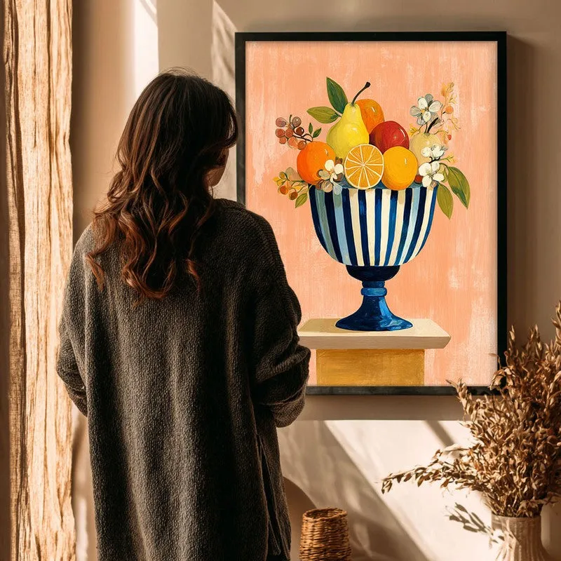 Mediterranean Canvas Wall Painting - Black Frame media 4