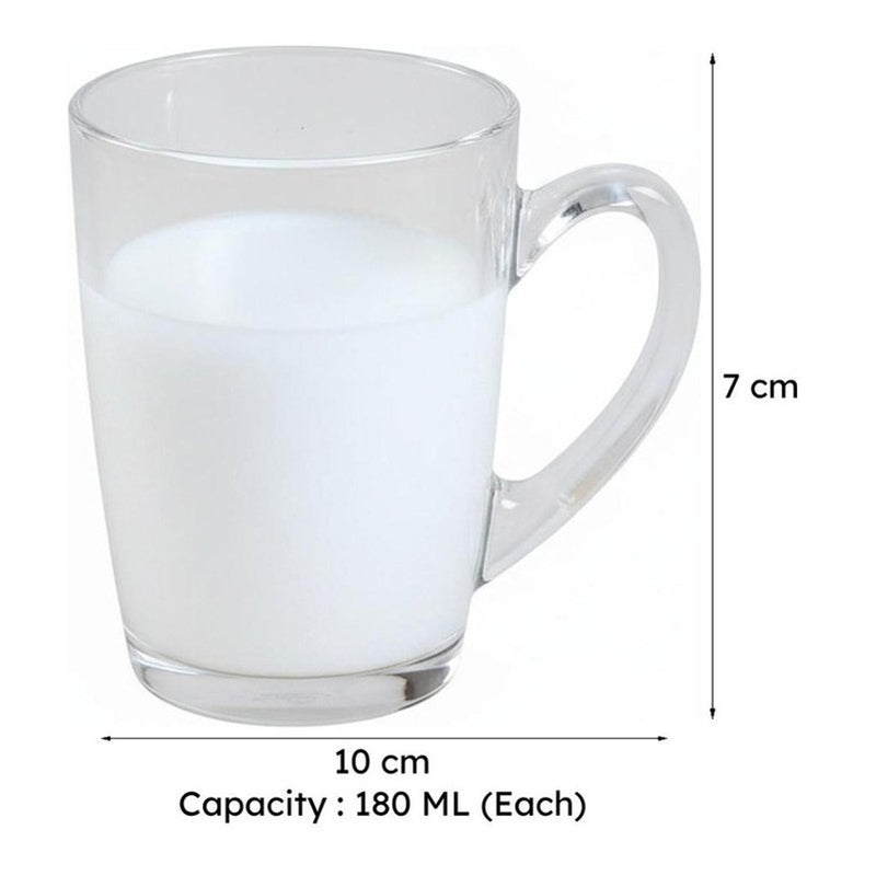 Cosmin Glass Tea Cup (180 mL Each) -  Set of Two media 6