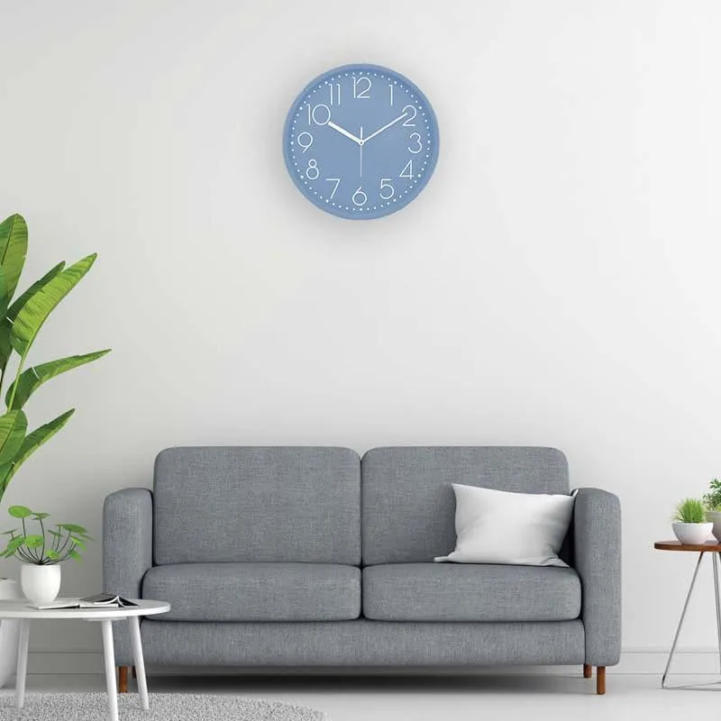 Elementary Wall Clock - Dusty Blue media 1