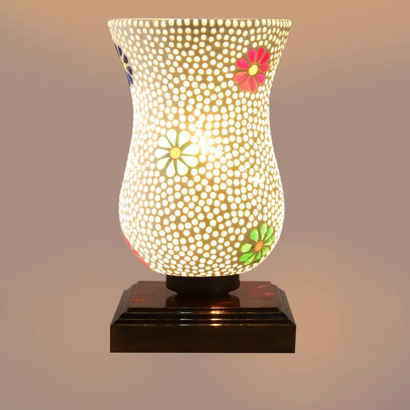 Colorique Mosaic Glass Table Lamp - Multicolor media 8